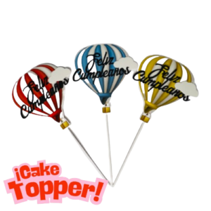 Cake toper globlo aerostatico