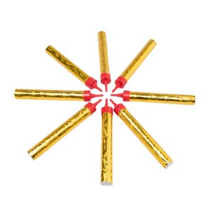 Velas envoltura dorada